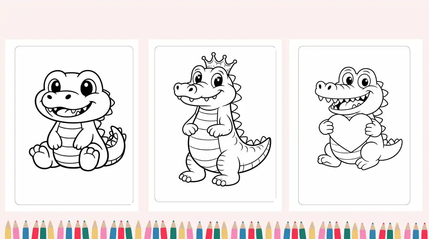 alligator coloring pages