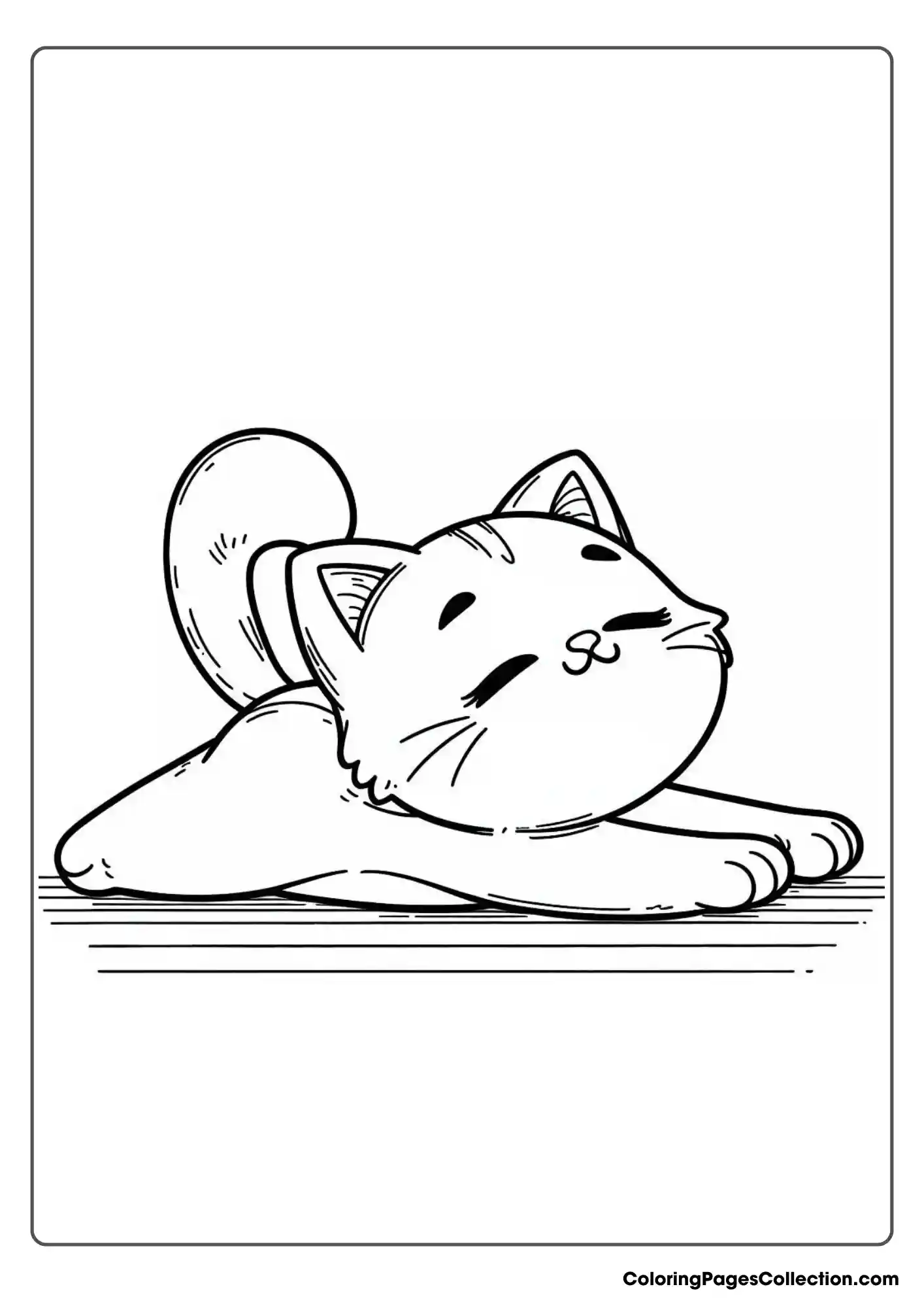 Cute Cat Stretched Out