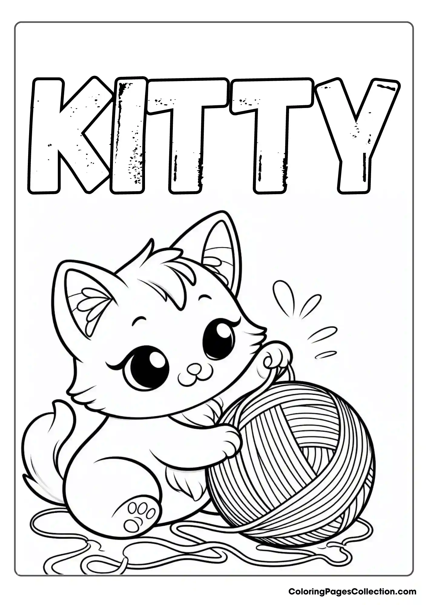 A Cute Cat Is Playing
