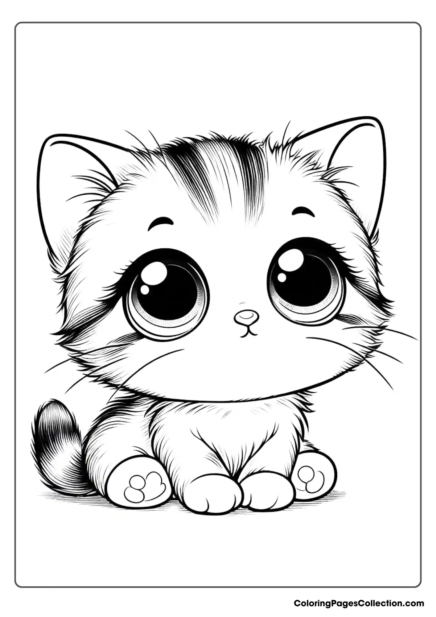 Kitten With Oversized Eyes