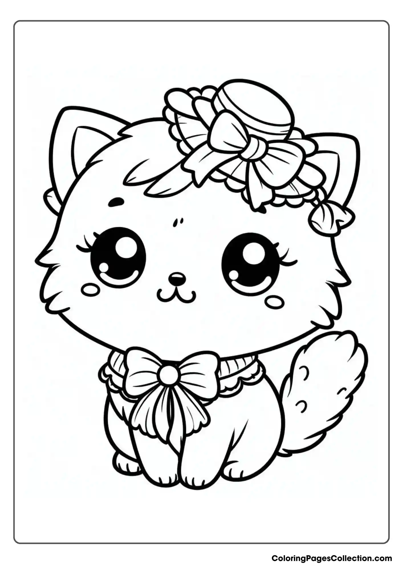 Cute Cat With A Tiny Hat