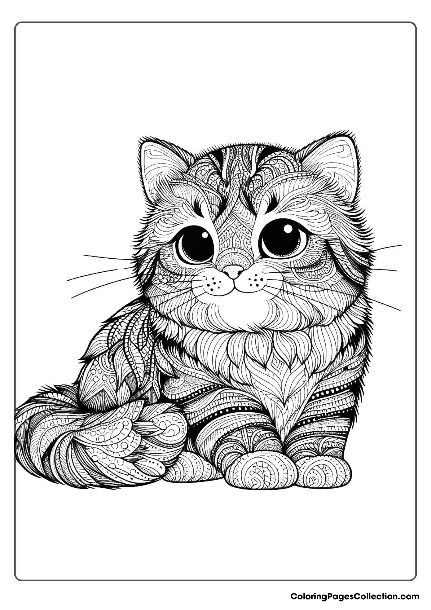 Cute Cat With Intricate Fur