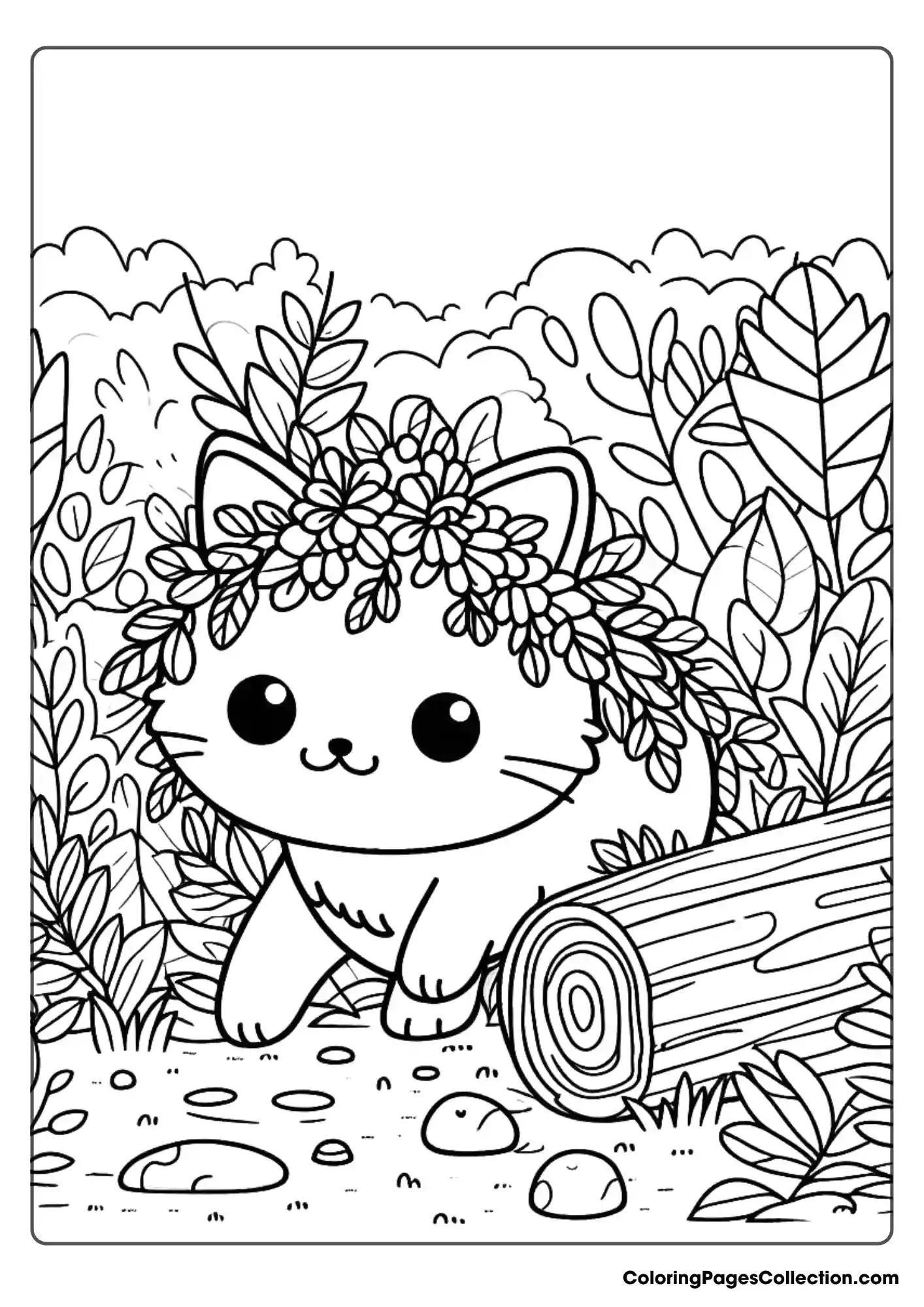 A Cute Cat In A Natural Outdoor