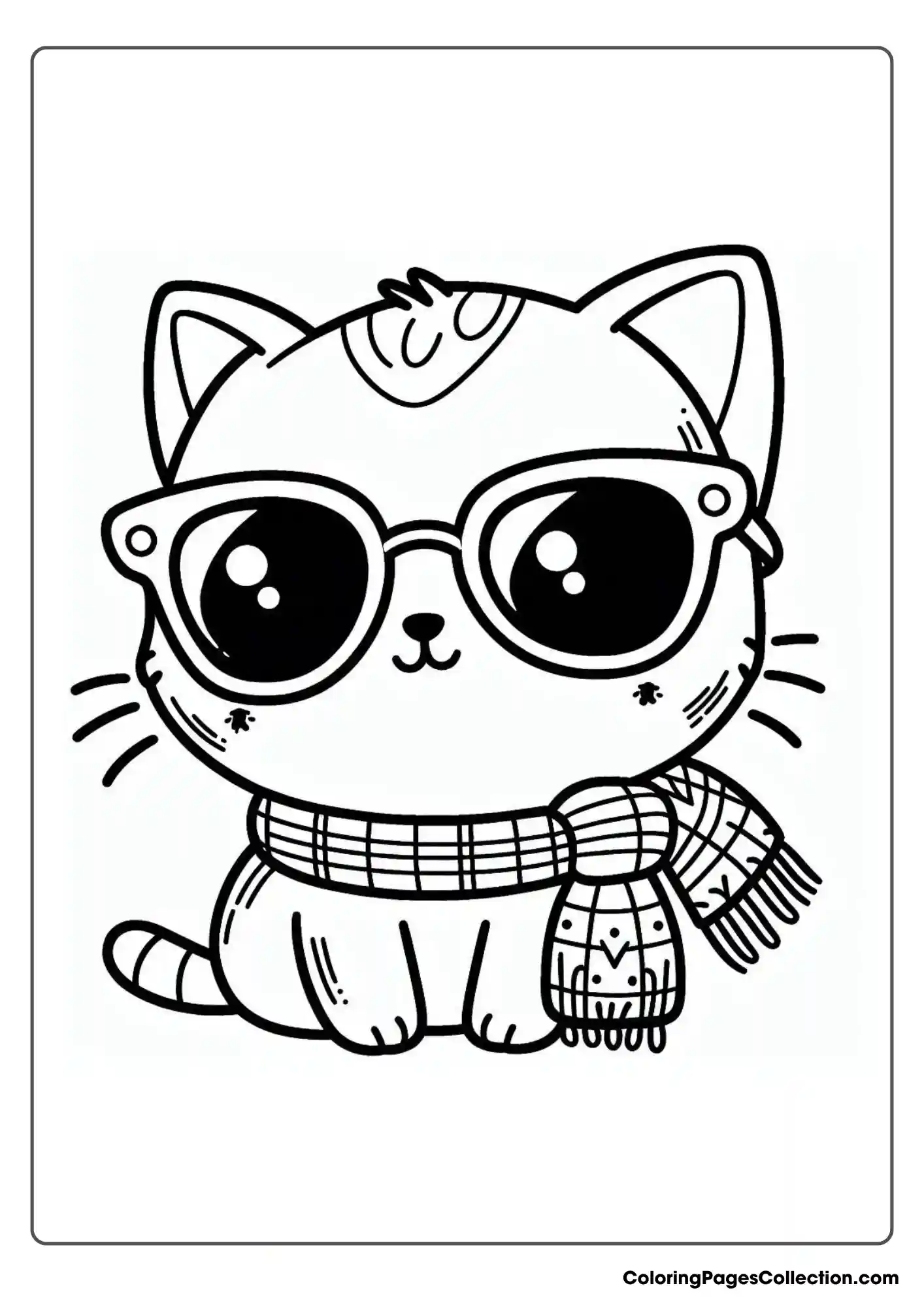 A Cute Cat Is Wearing An Accessory