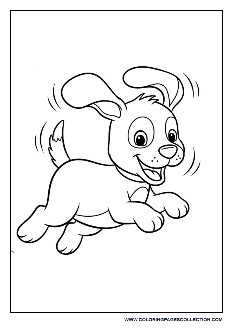 Cartoon Puppy Jumping