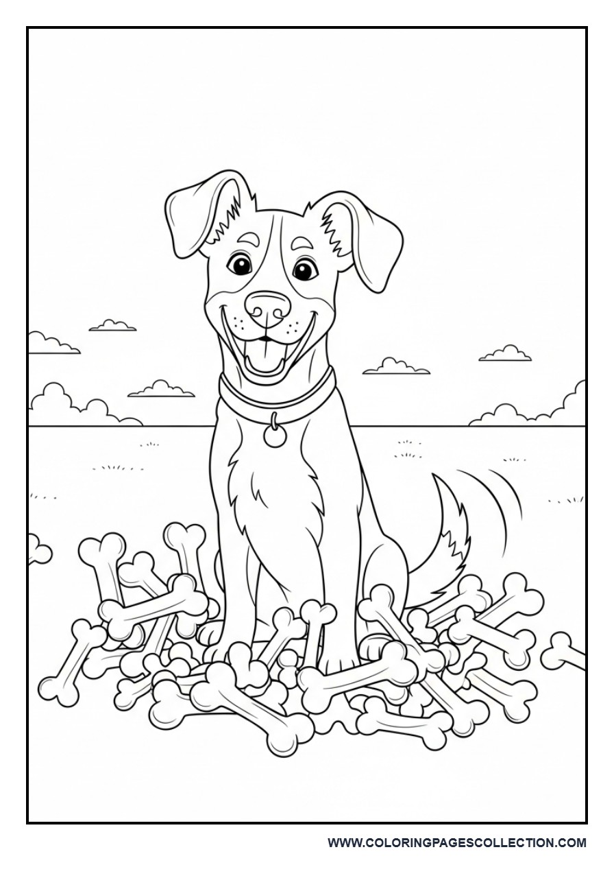 Dog with Bone Collection
