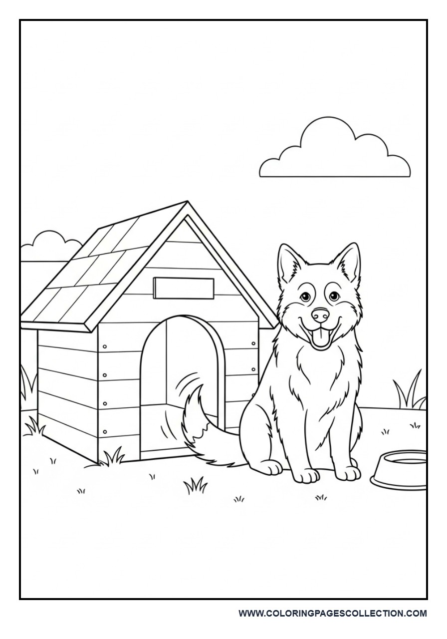 Dog with Dog House
