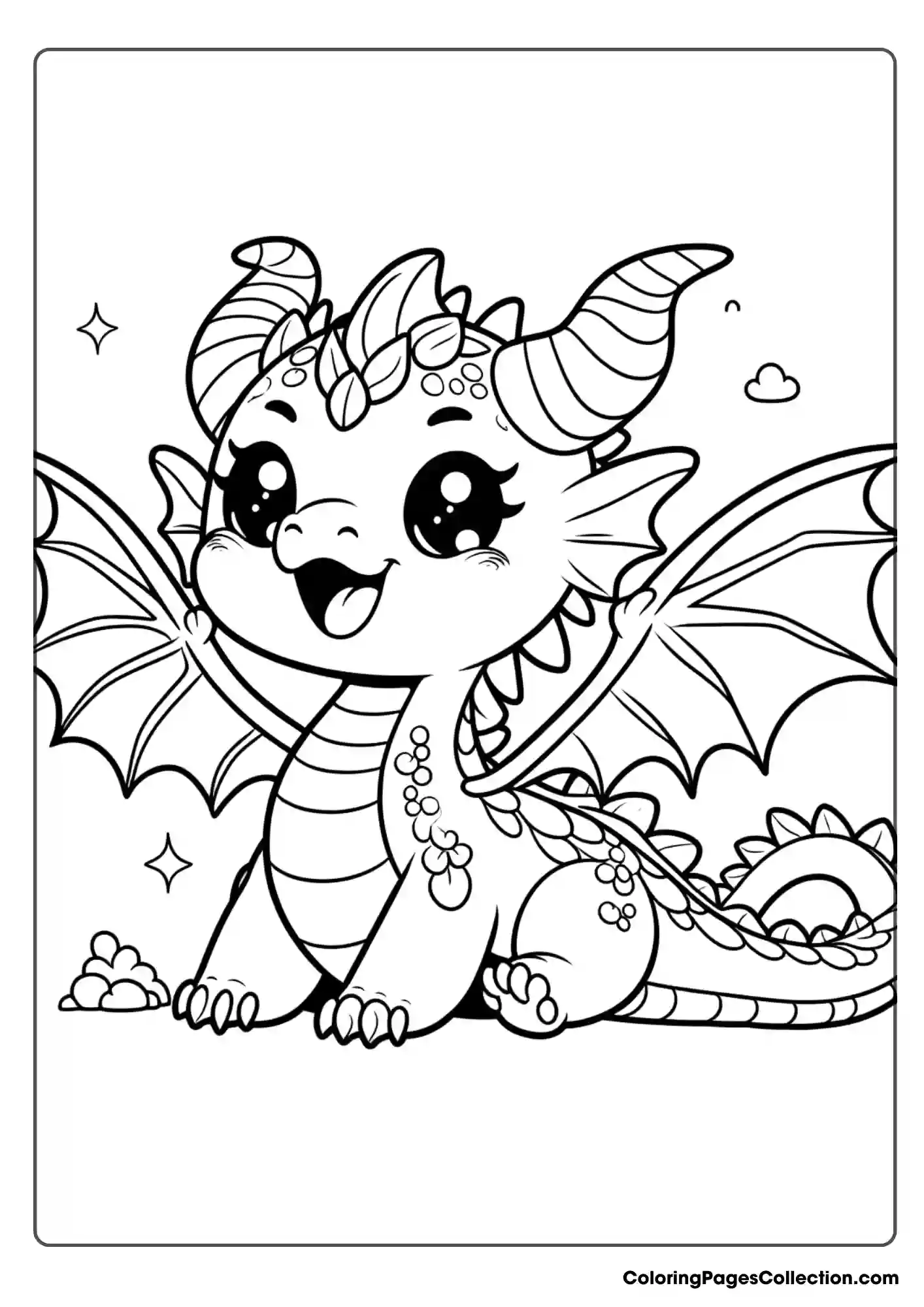 dragon coloring page