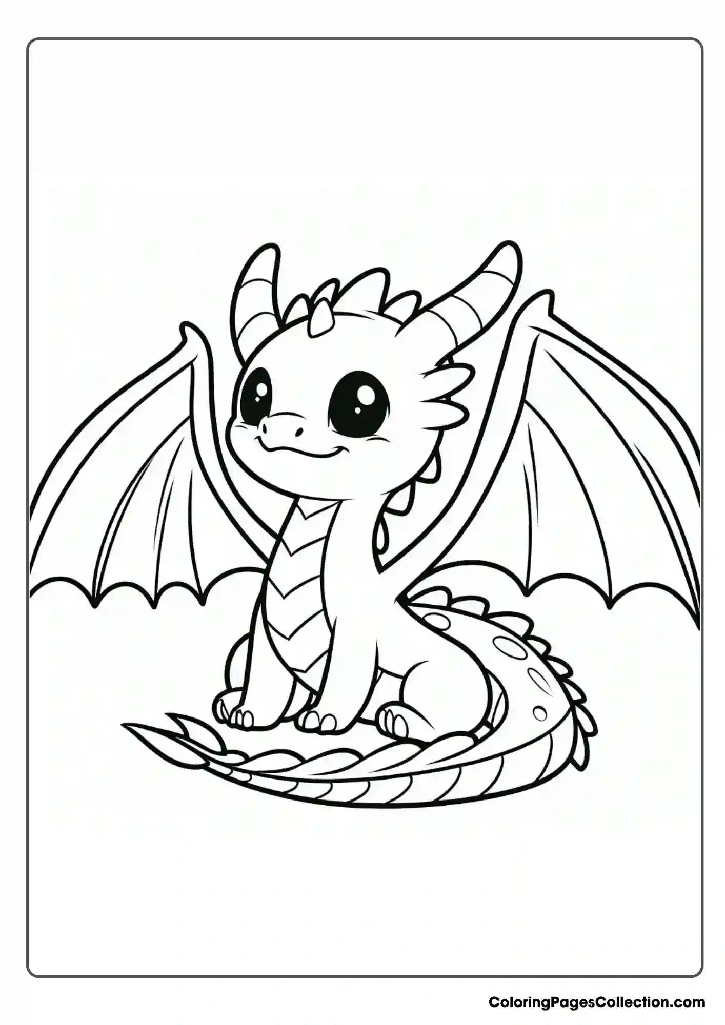 dragon coloring page