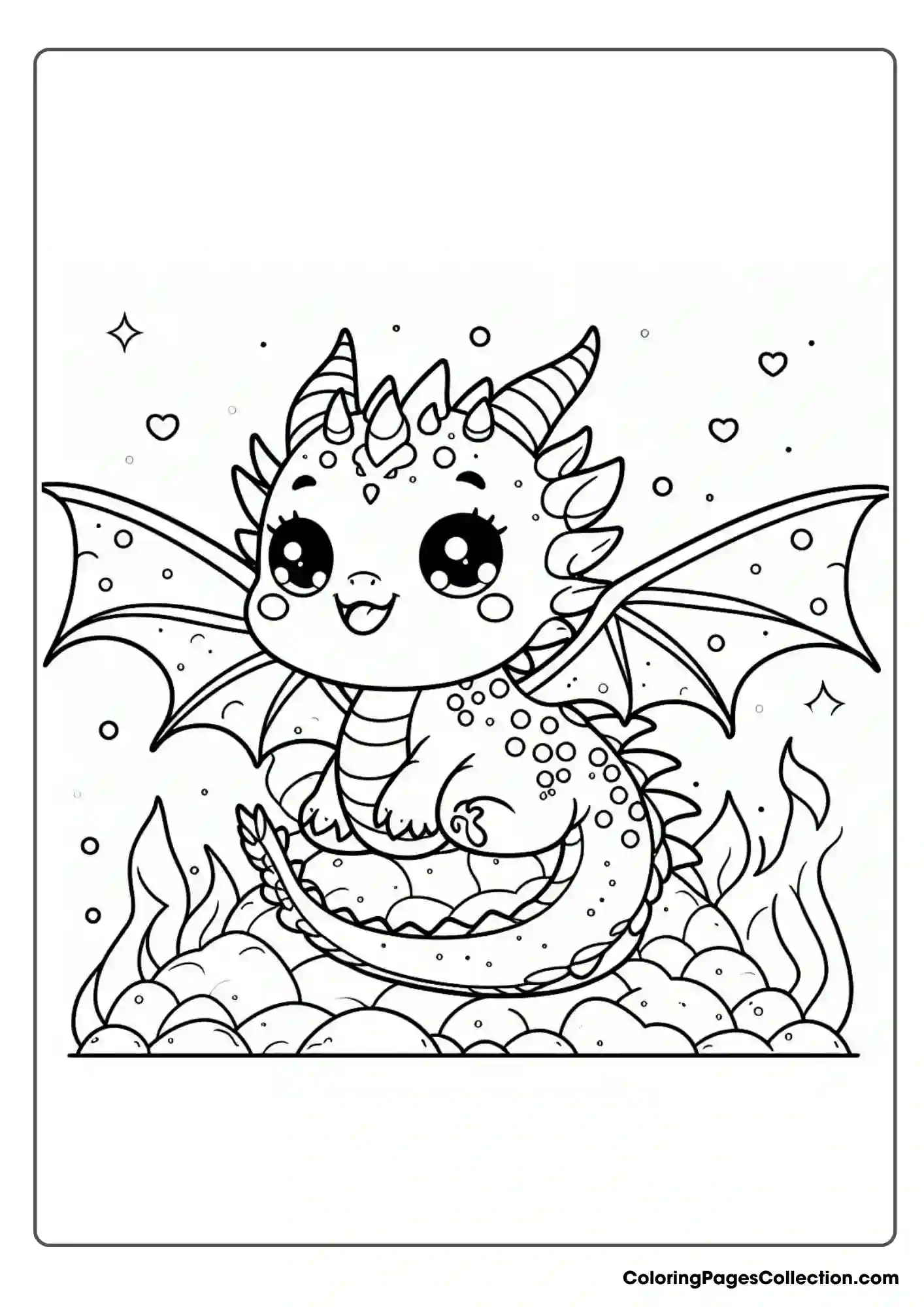 dragon coloring page