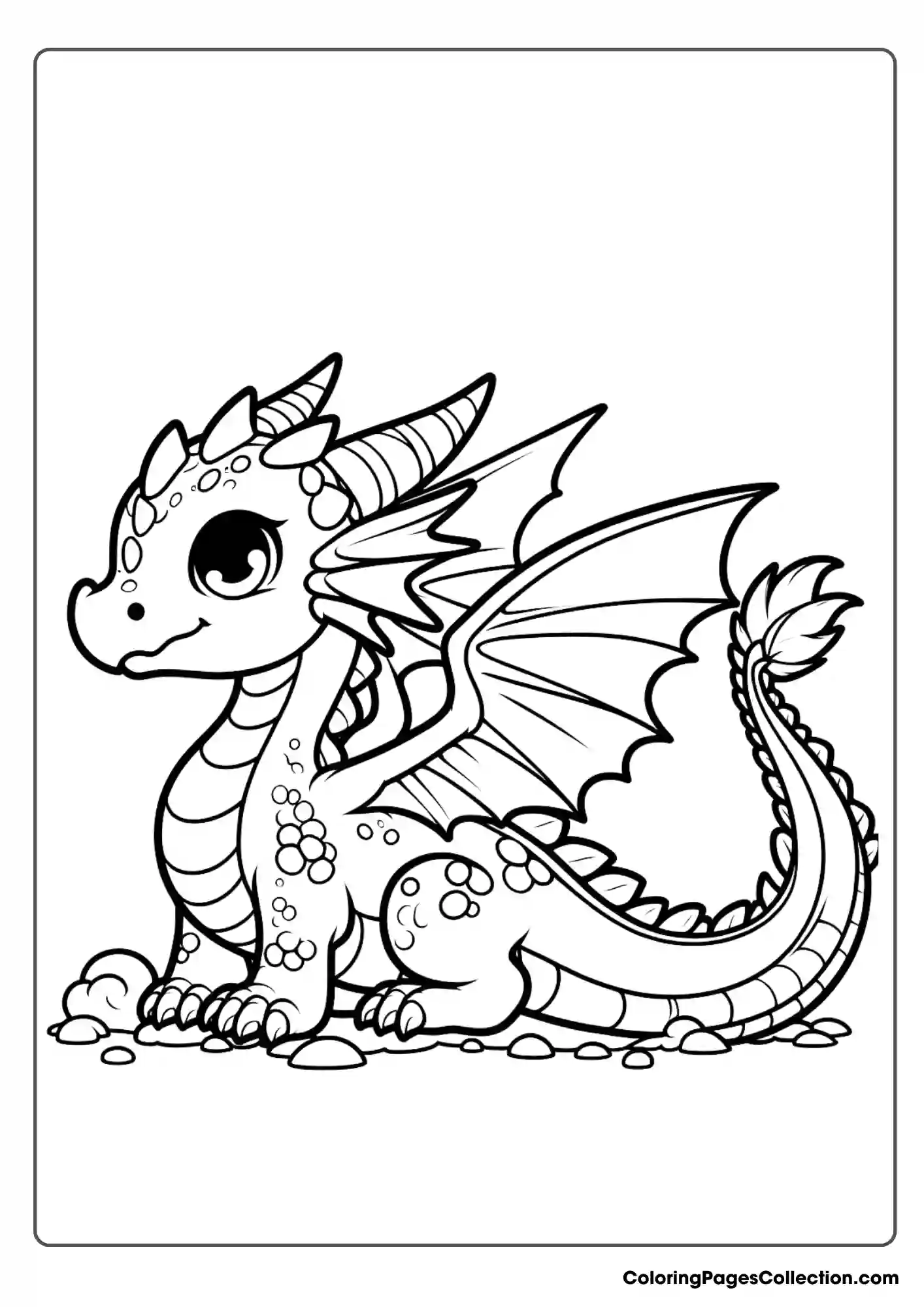 dragon coloring page
