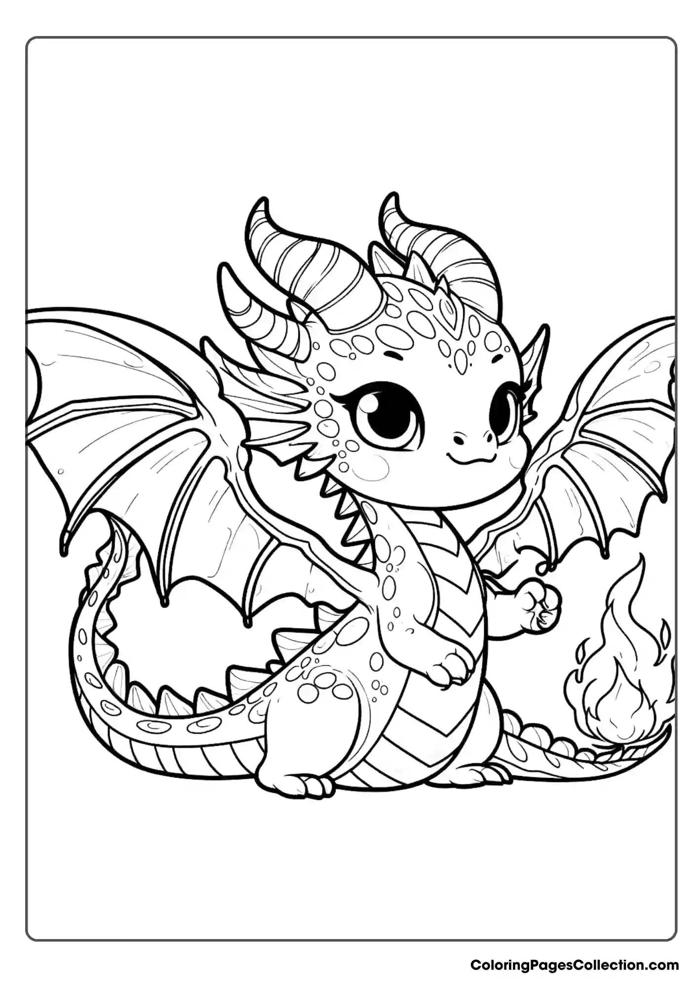 dragon coloring page