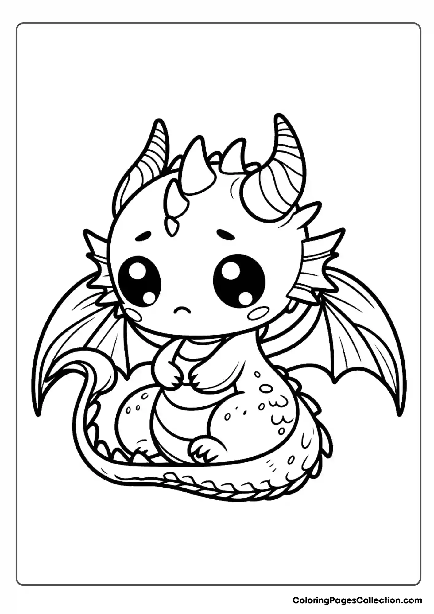 dragon coloring page