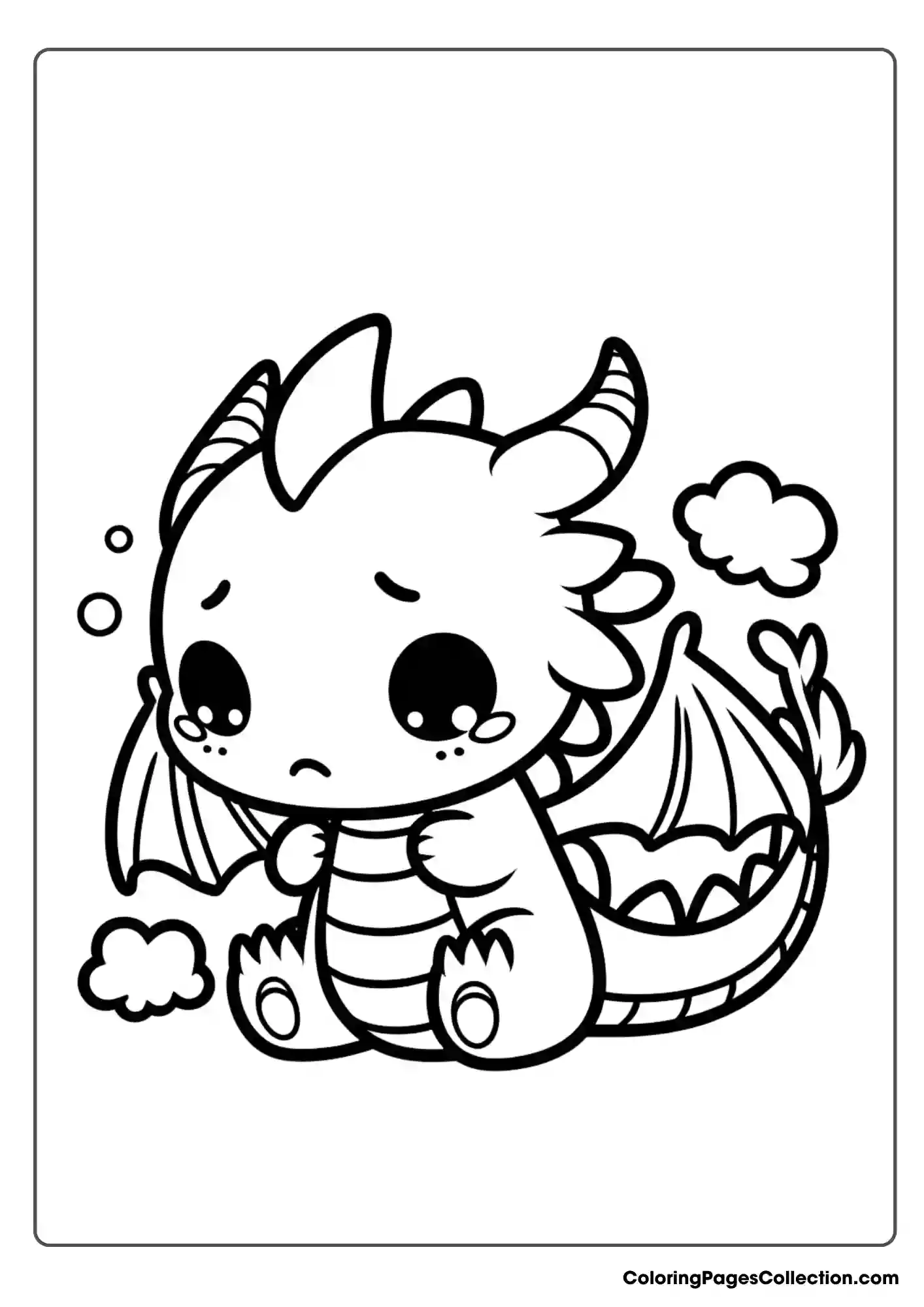 dragon coloring page