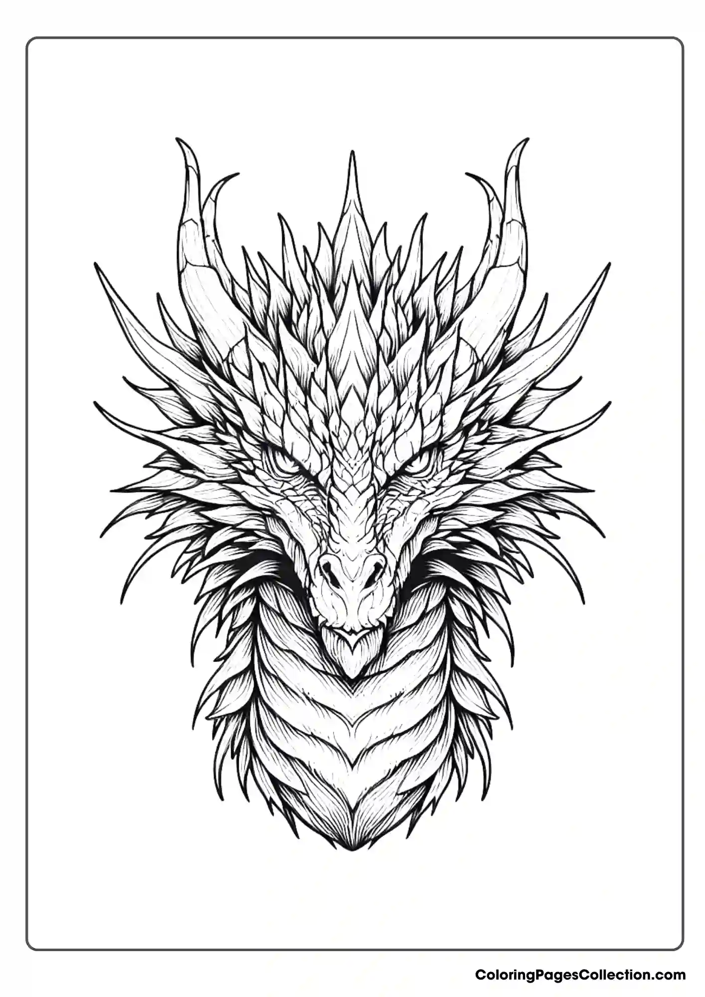 dragon coloring page