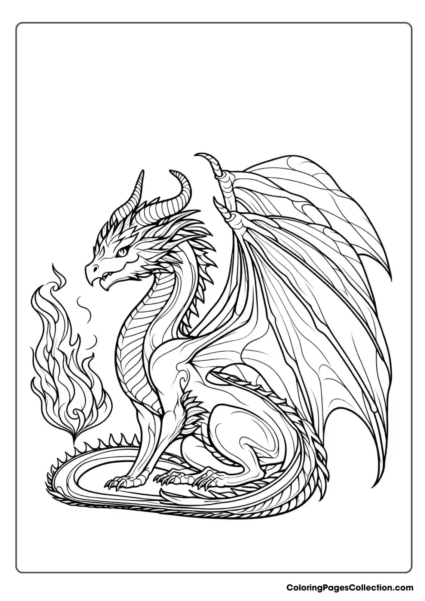 dragon coloring page