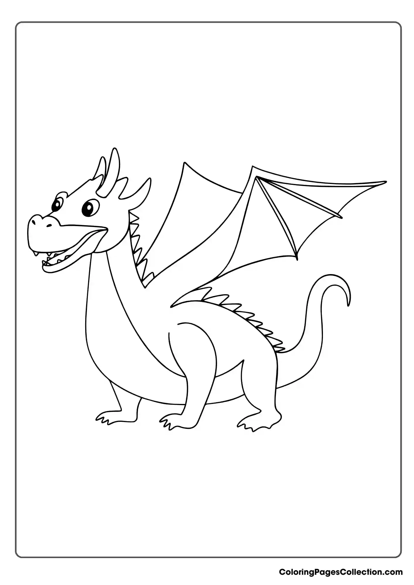 dragon coloring page