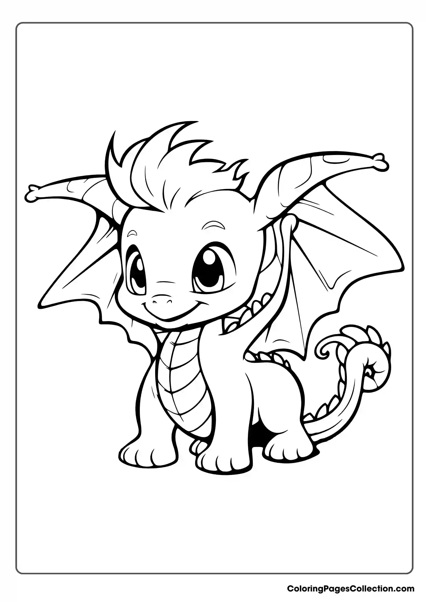 dragon coloring page