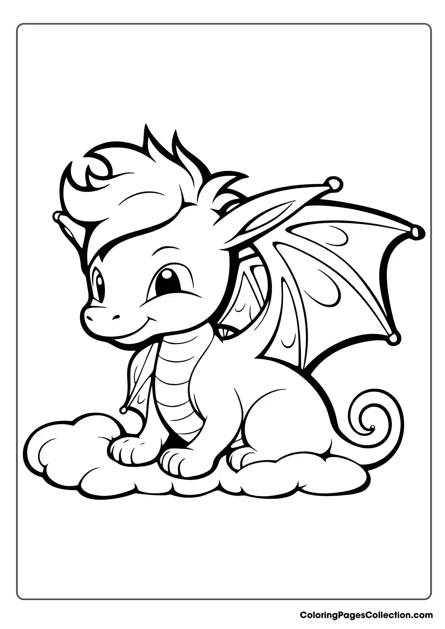 dragon coloring page