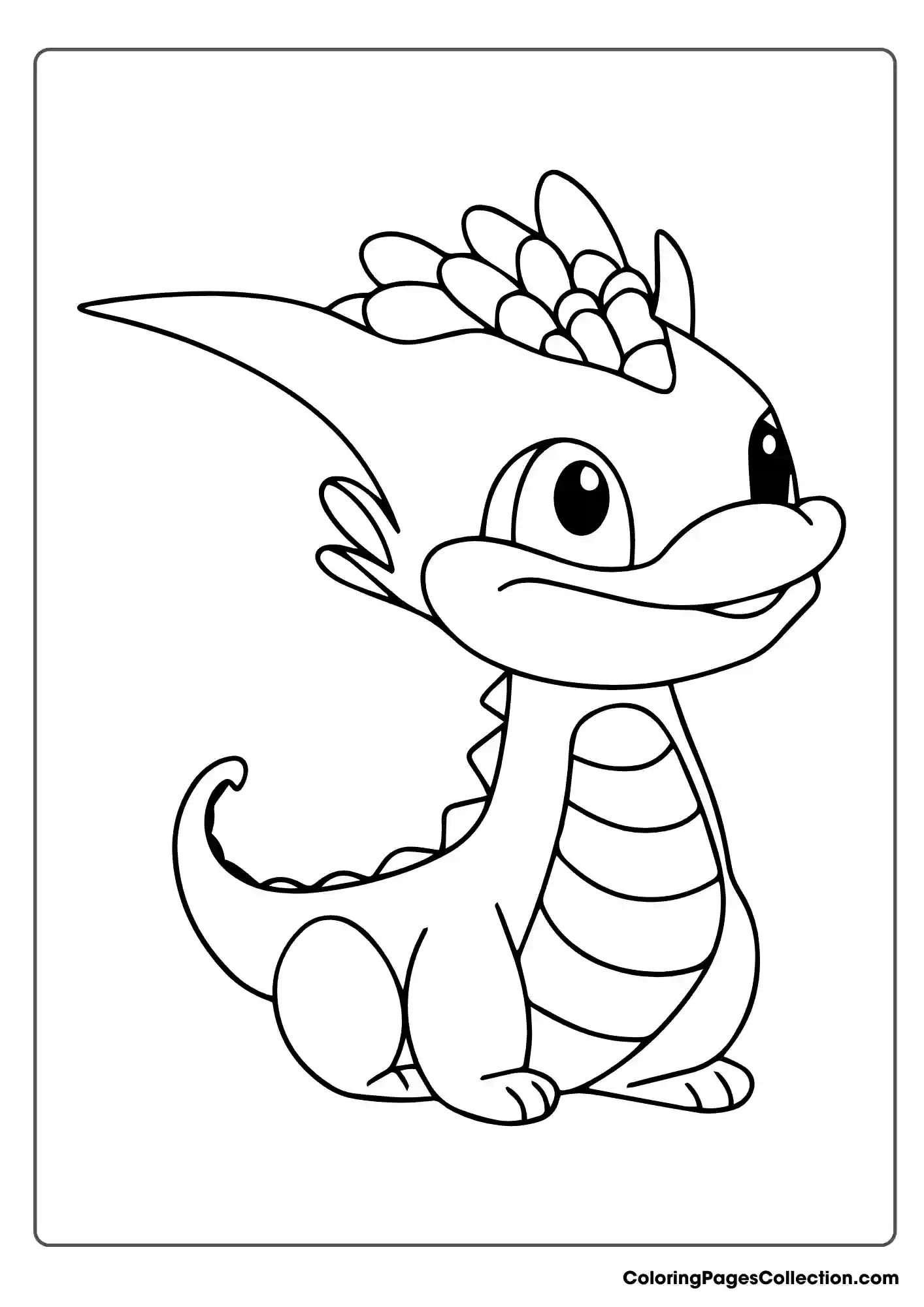 dragon coloring page