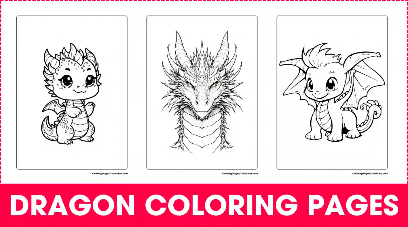 dragon coloring page