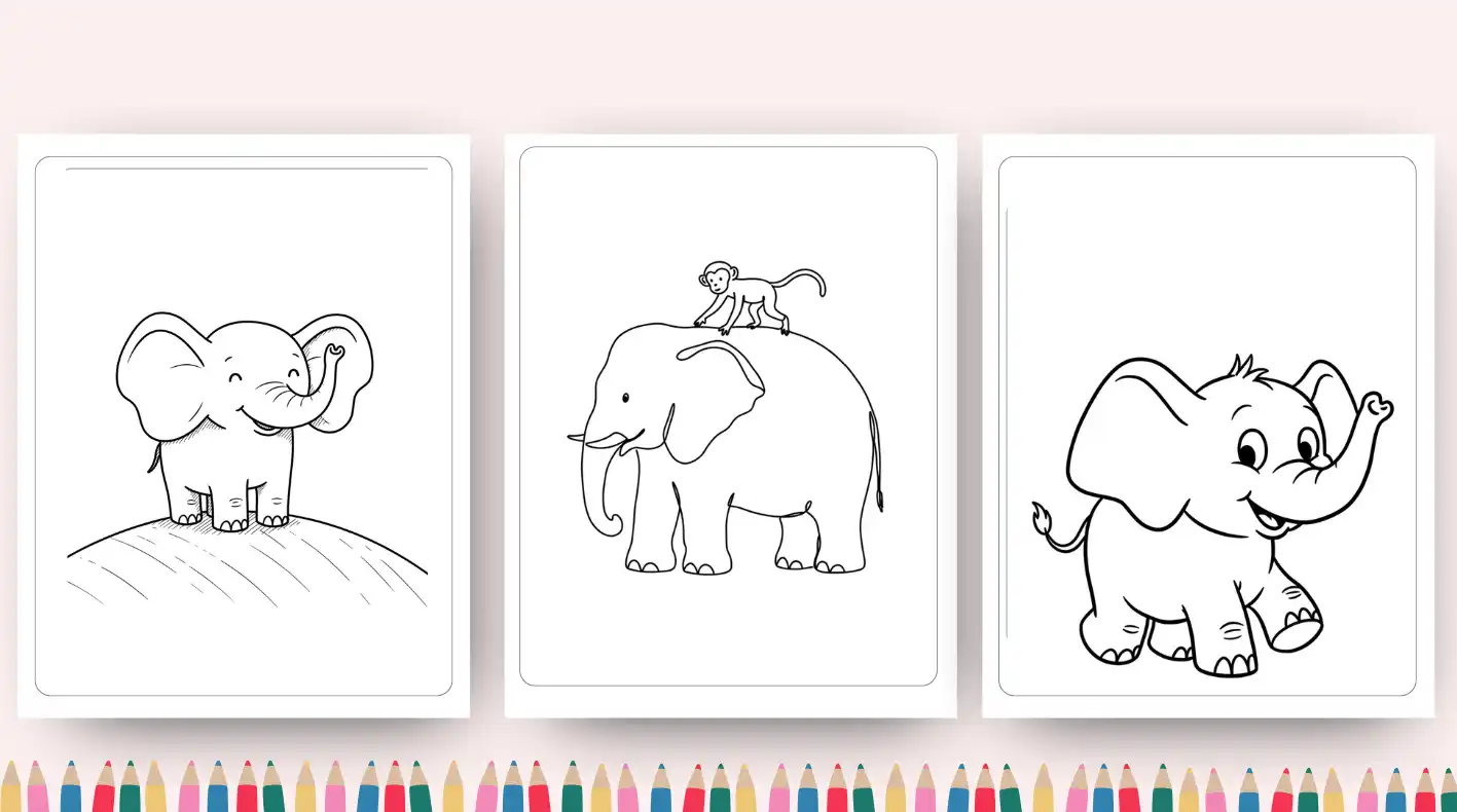 Elephant Coloring Pages