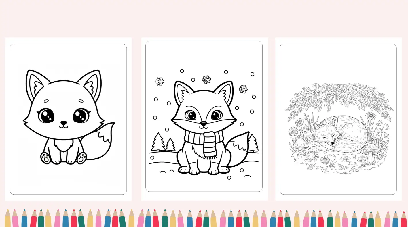 Fox Coloring Pages