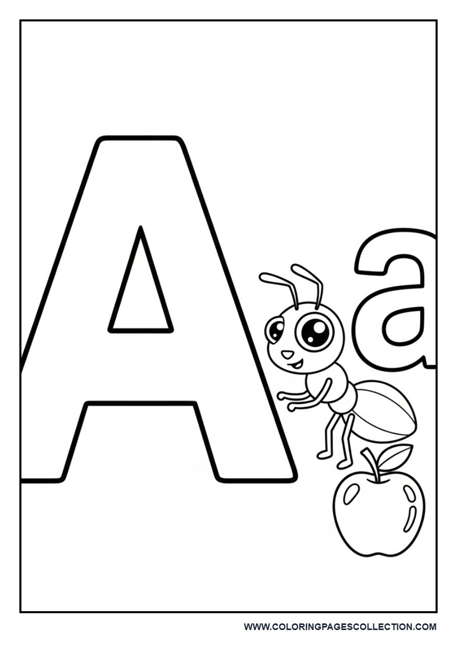 A with Ant and Apple 