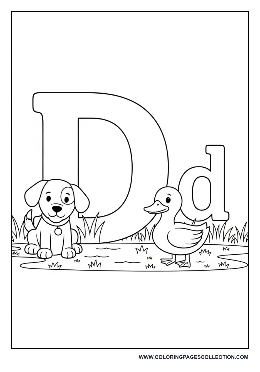 D with Dog and Duck