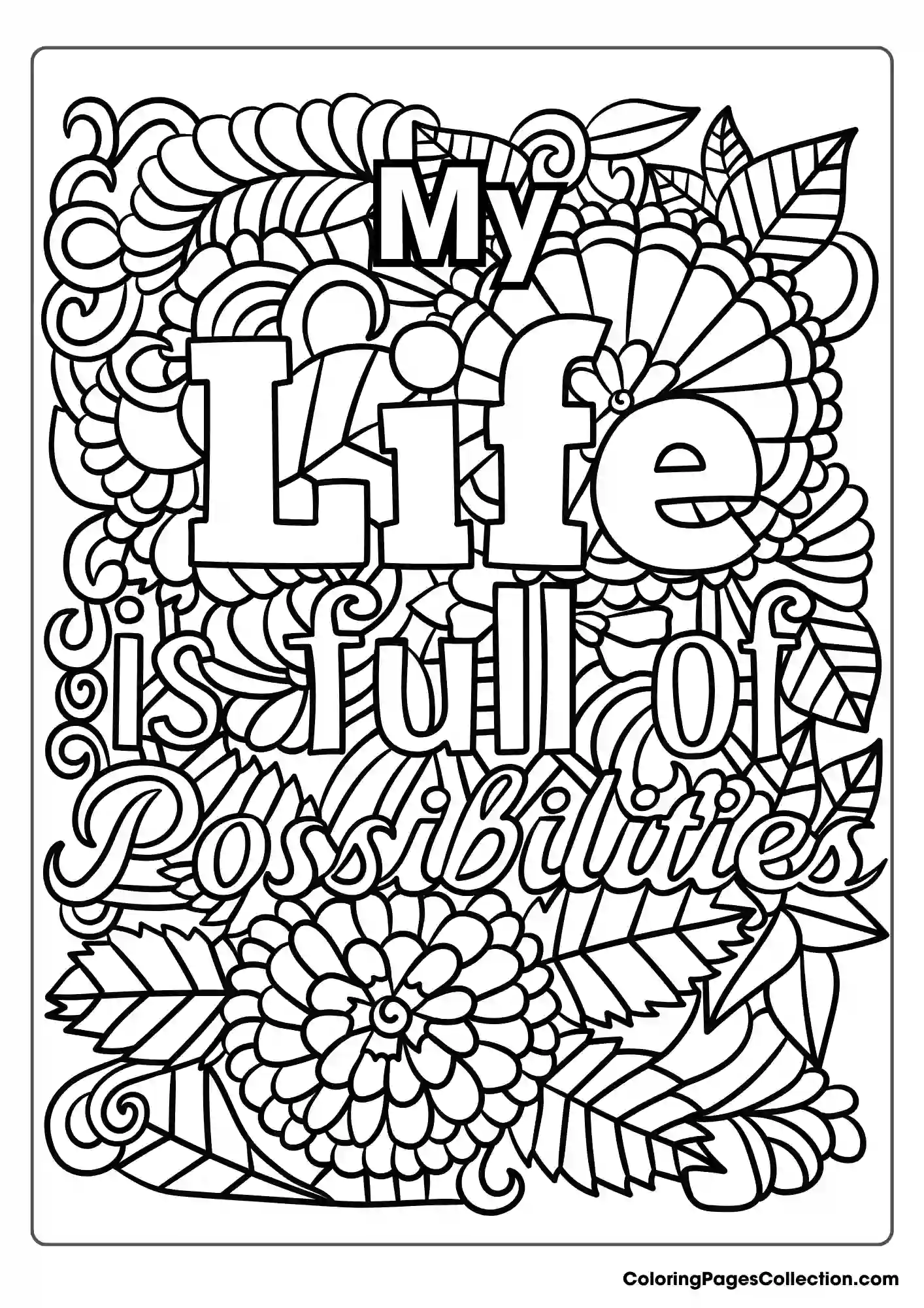 Anxiety Coloring Pages