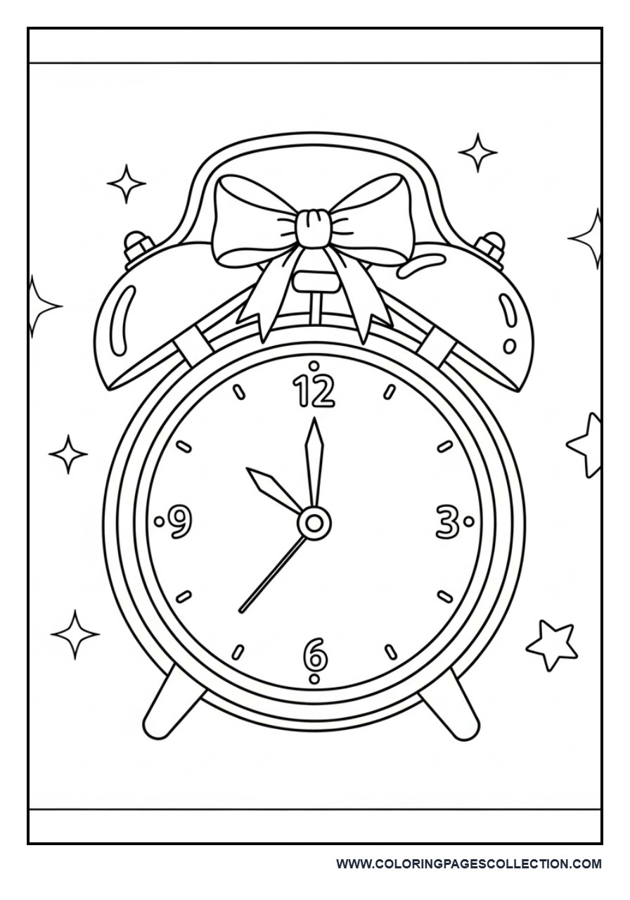 Alarm Clock with Bow