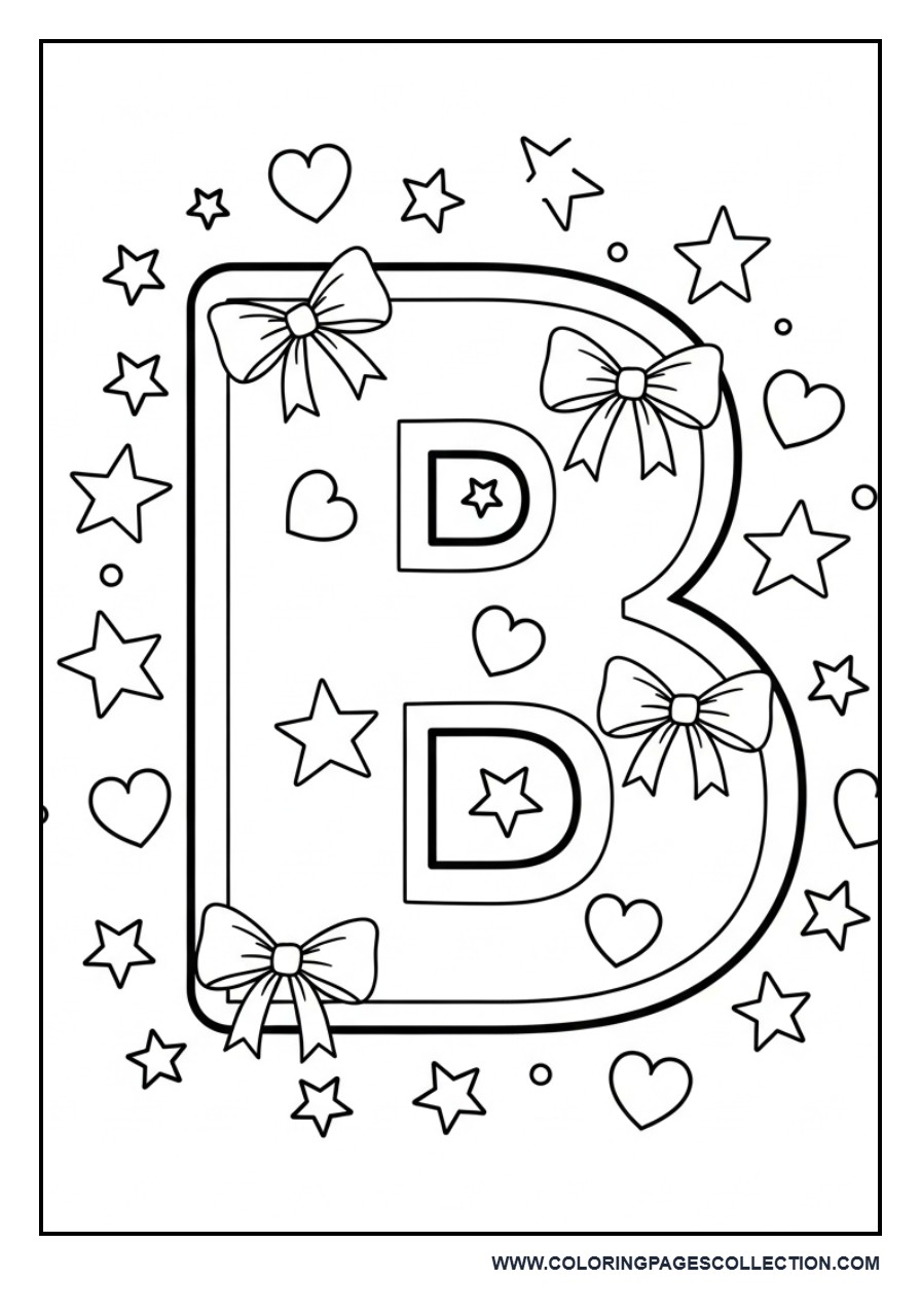 Bow Alphabet Theme (Letter B)