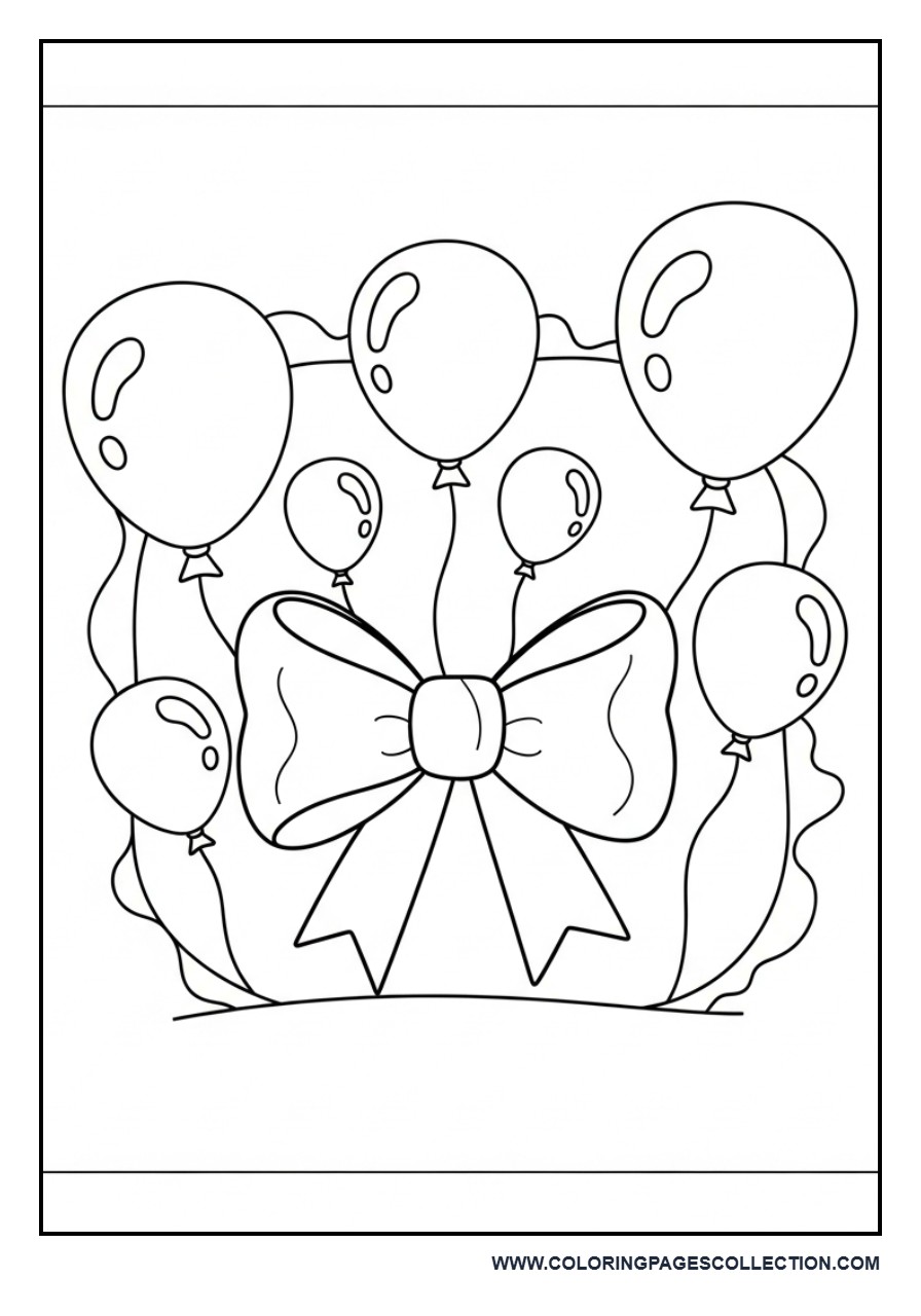 Bow with Floating Balloons