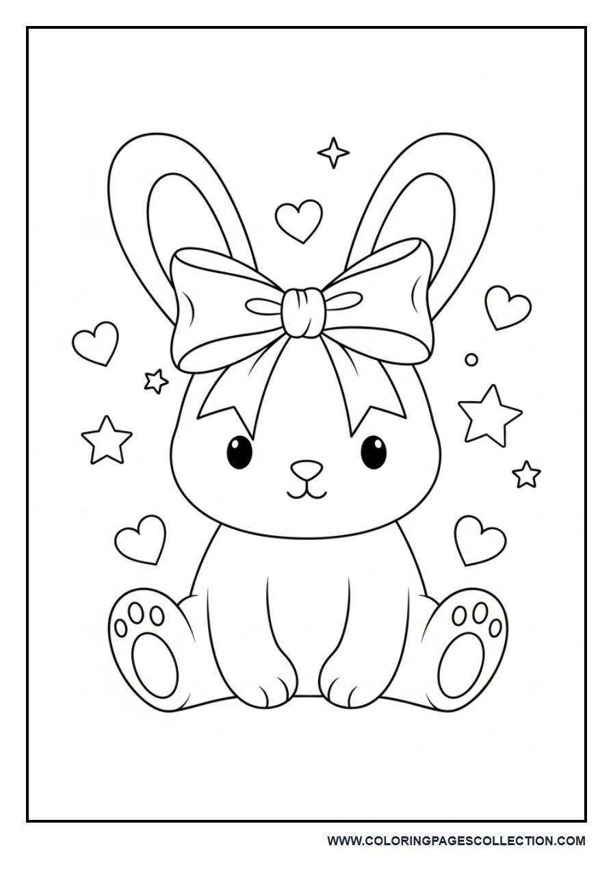 Bunny with Cute Bow