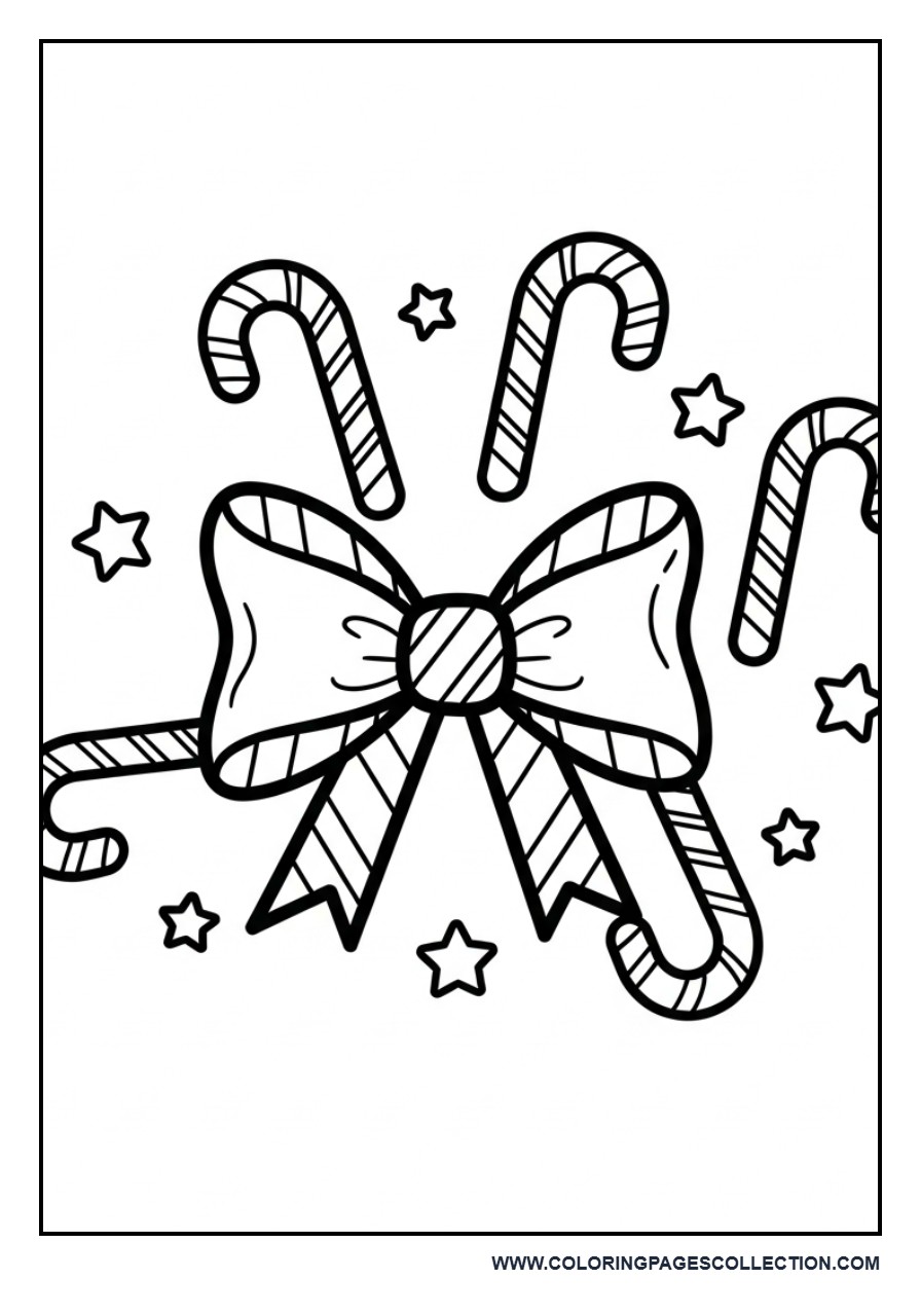 Candy Cane Bow Theme