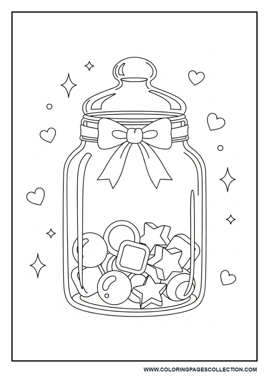 Candy Jar with Bow