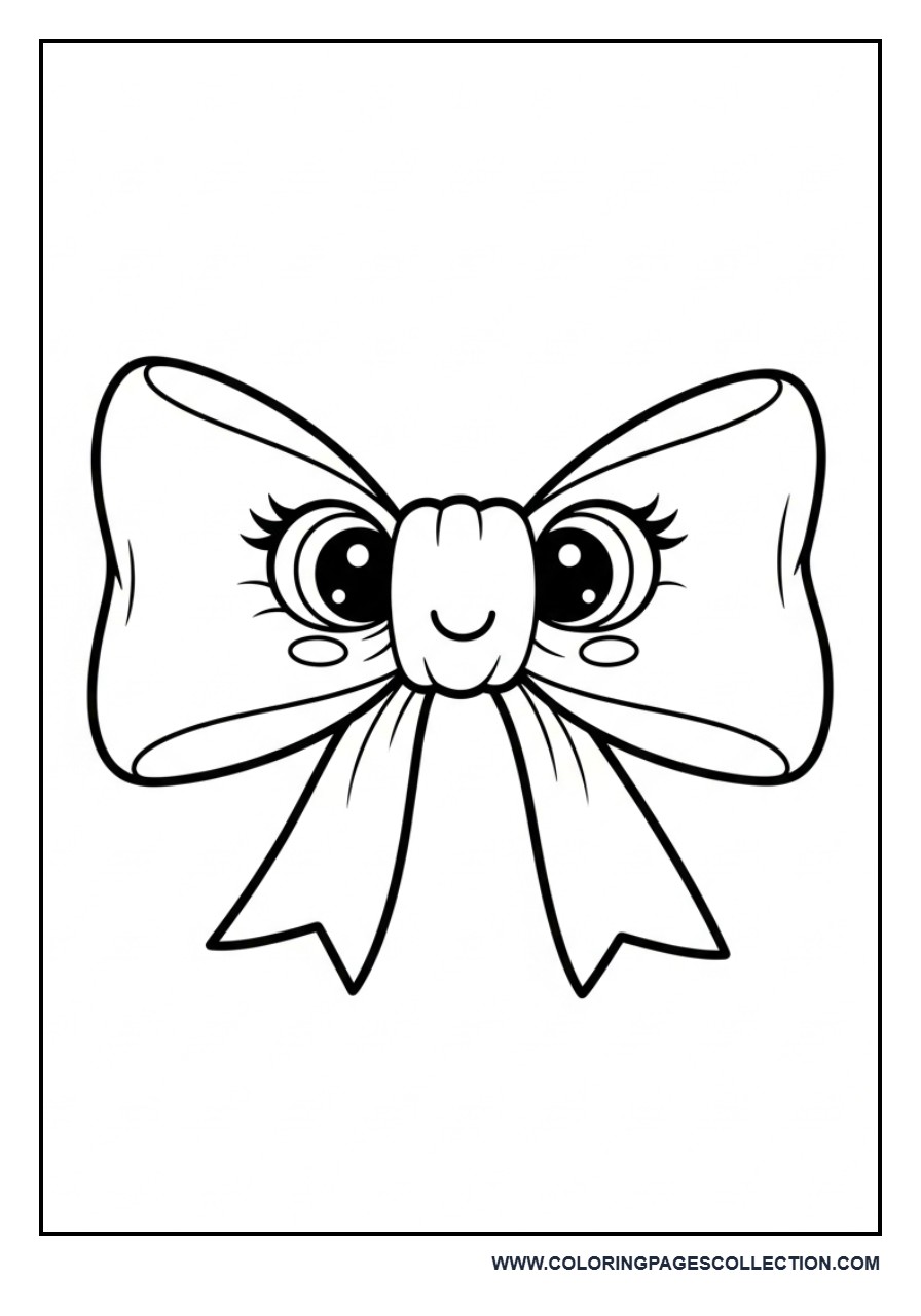 Cartoon Bow with Big Eyes