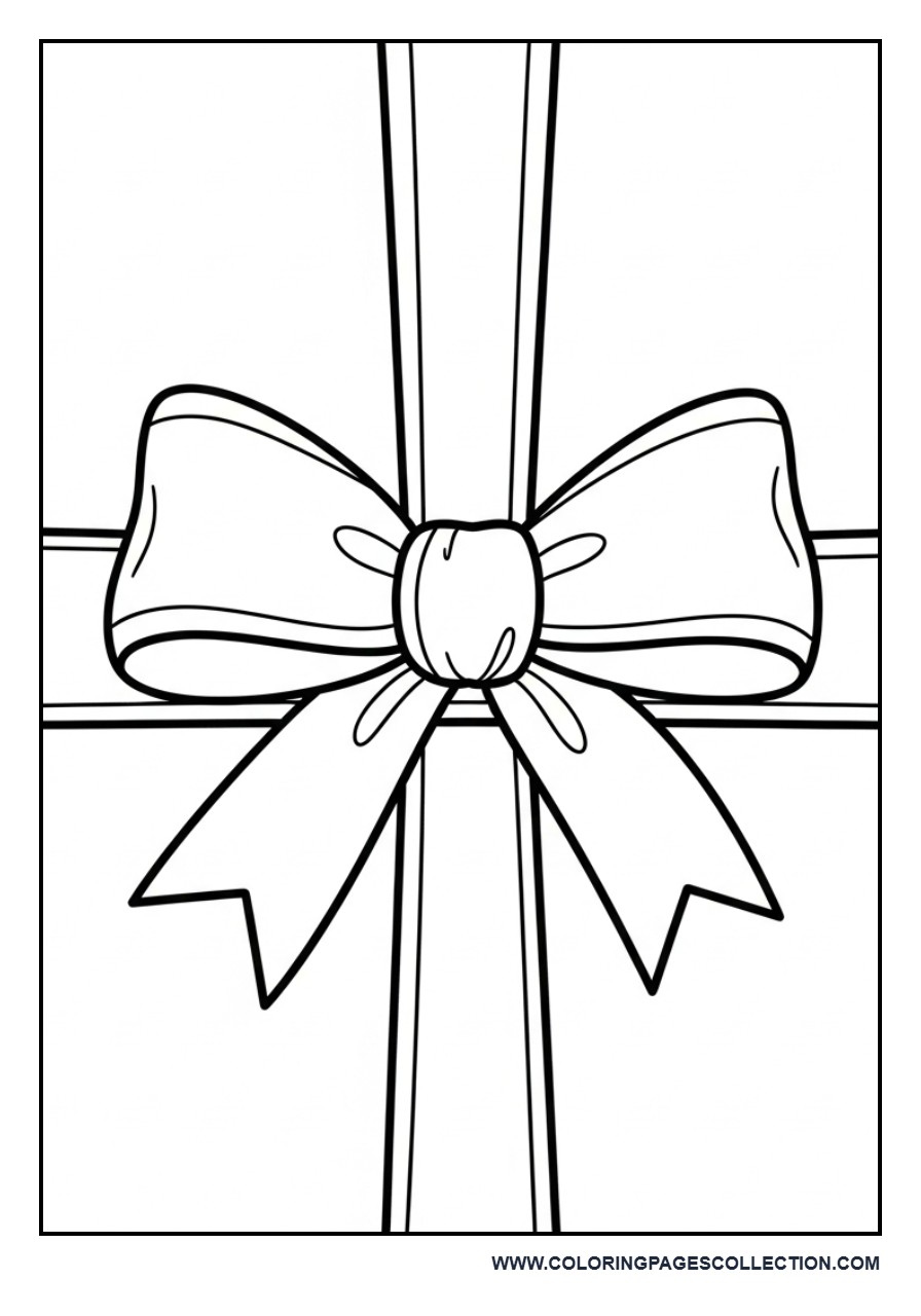 Easy Gift Bow Top View