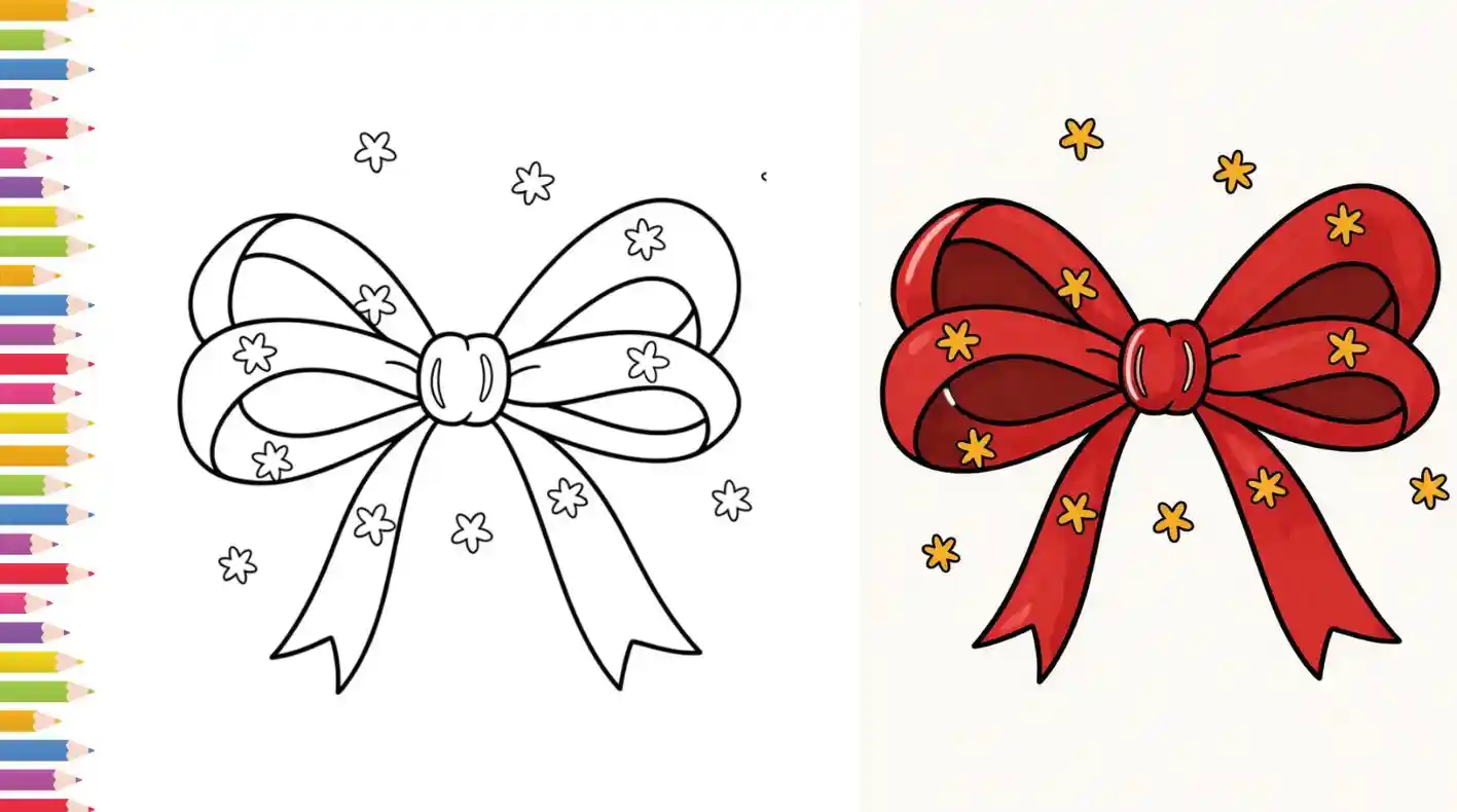 85+ free printable bow coloring pages for kids