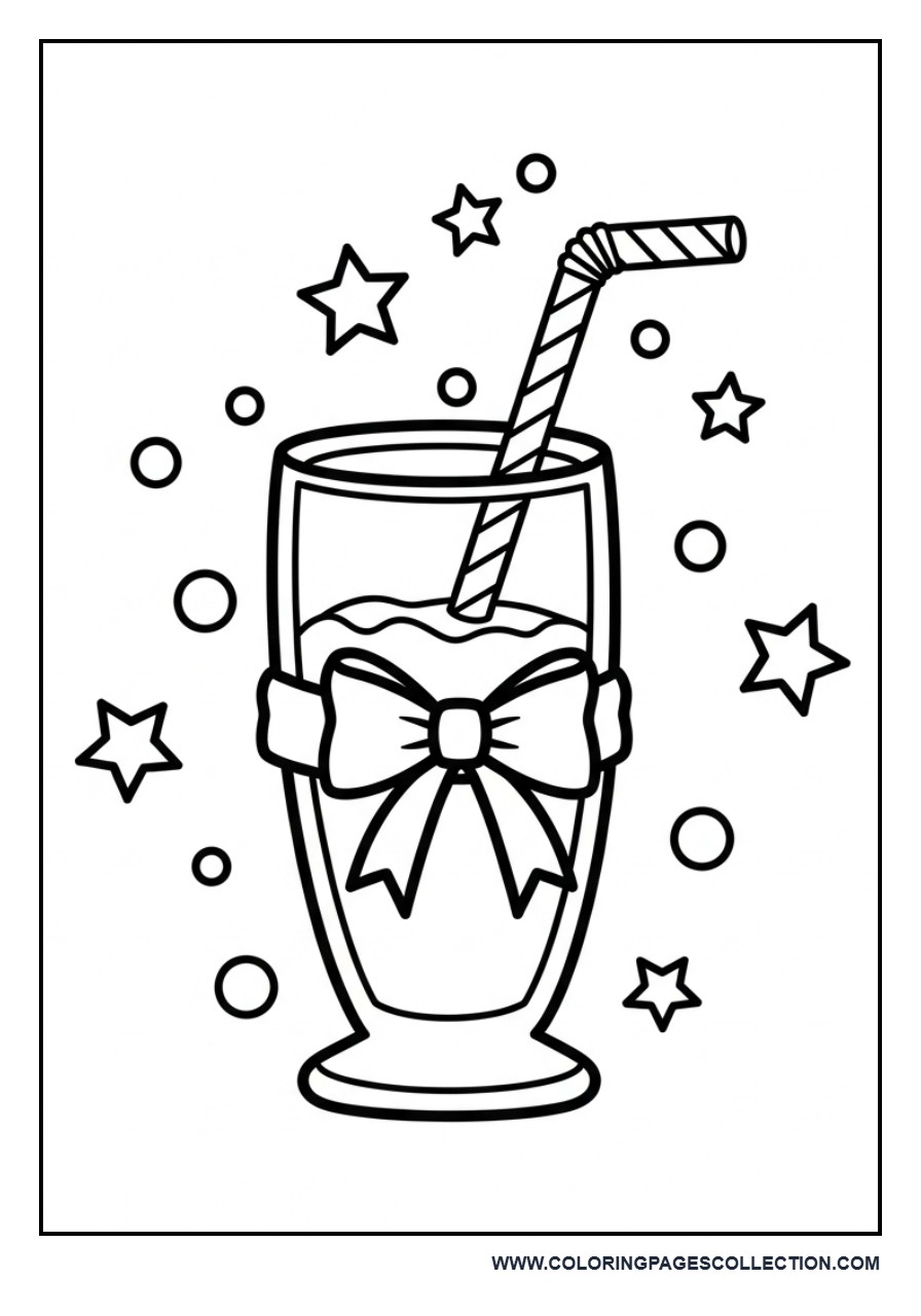 Milkshake with Cute Bow