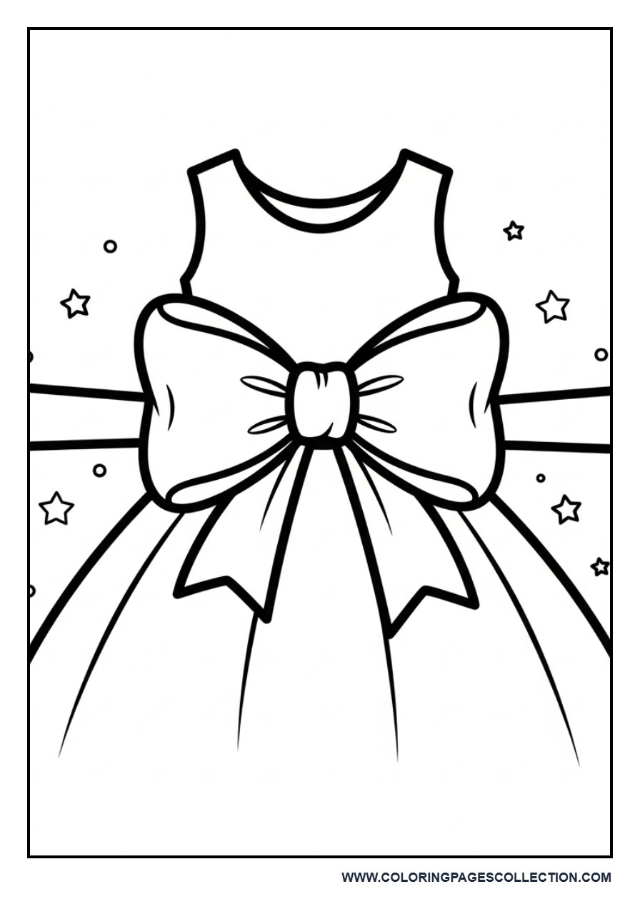 Princess Dress Bow Design