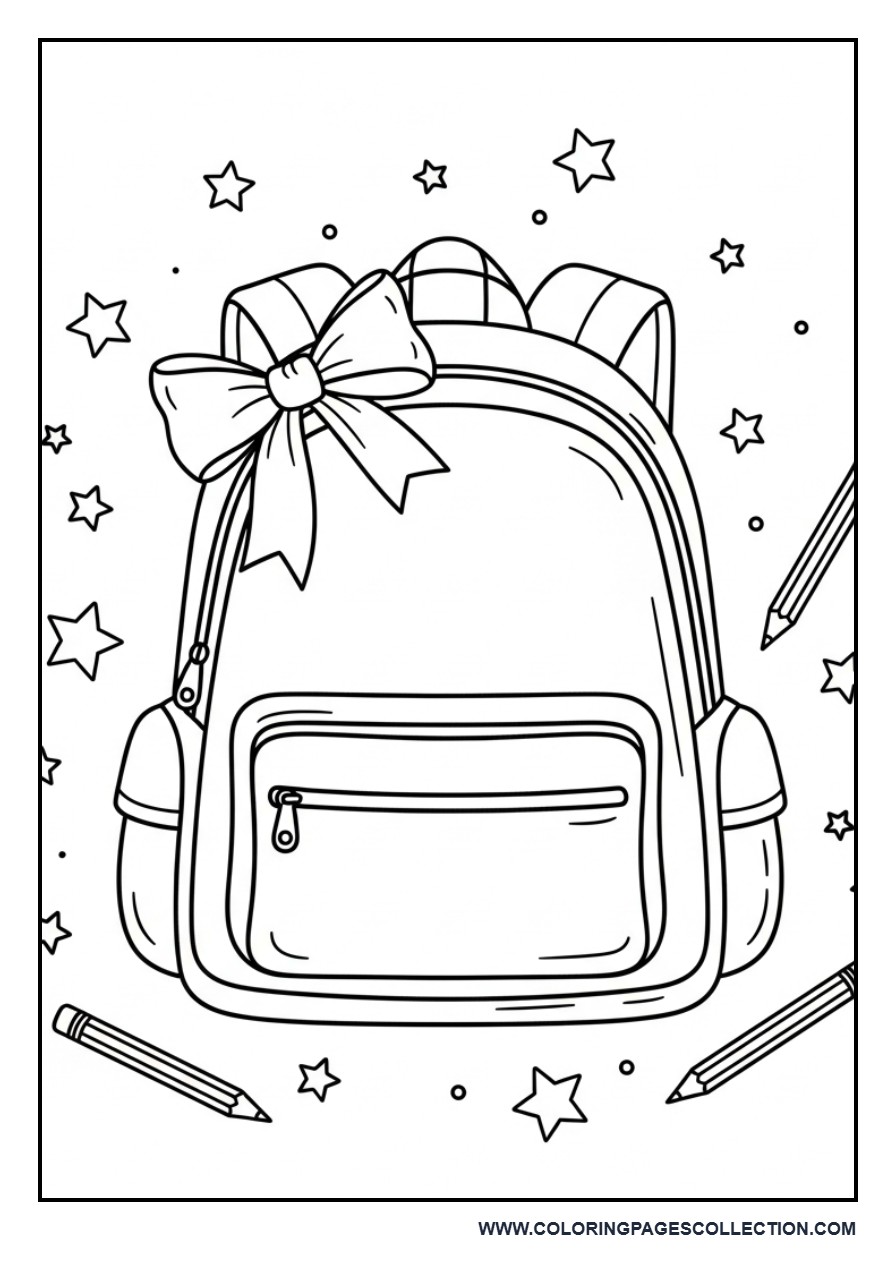 School Bag with Bow