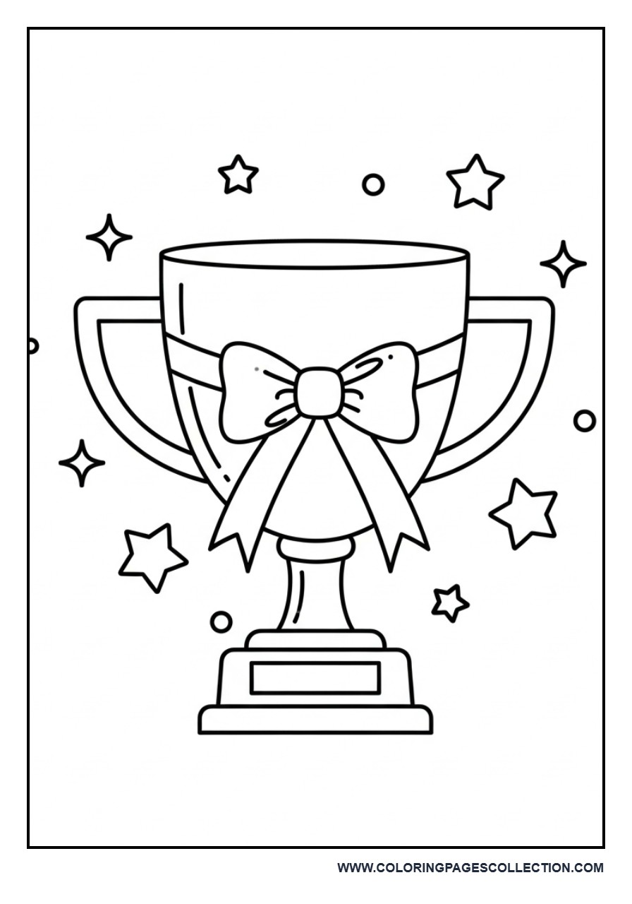 School Trophy with Bow
