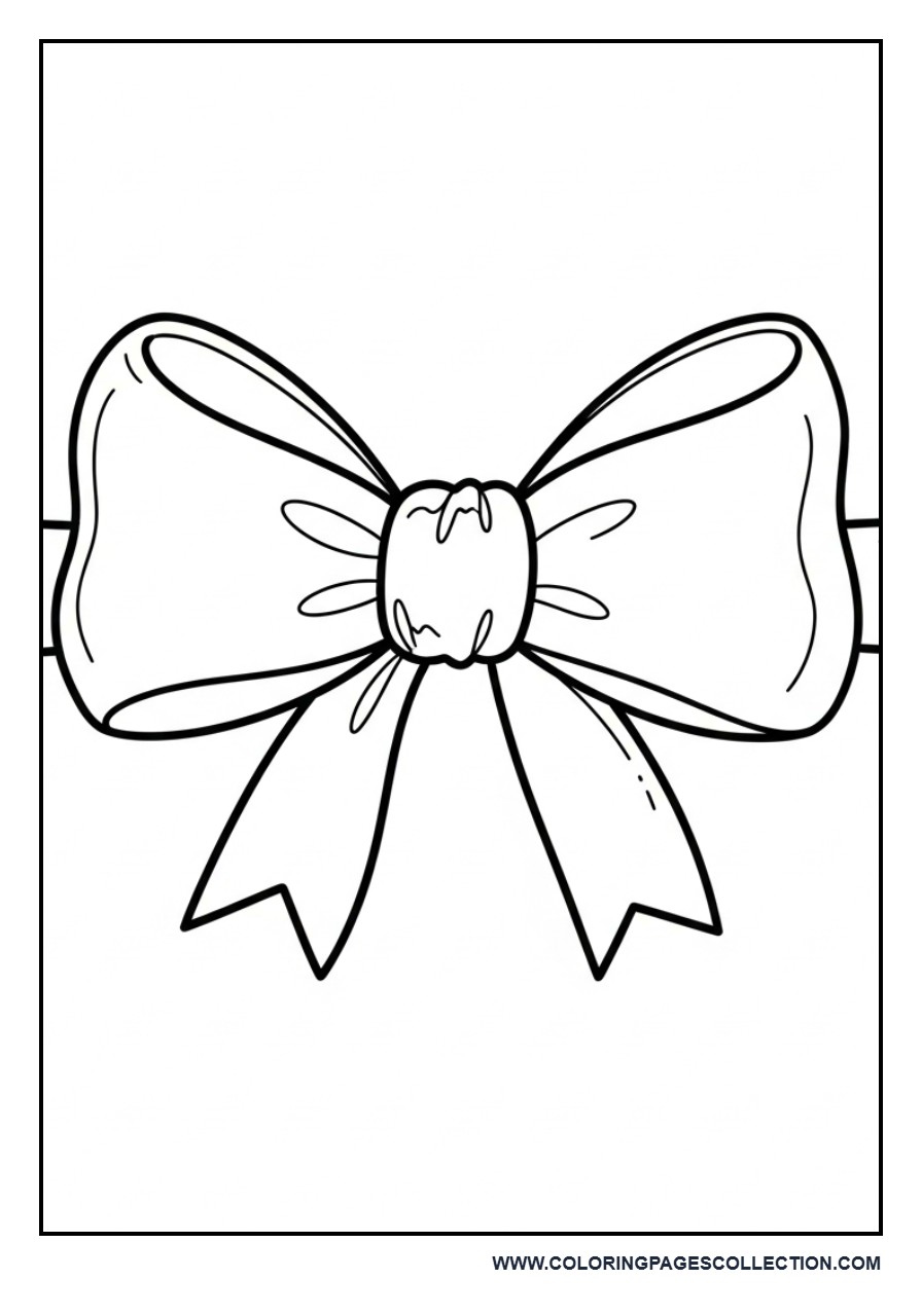 Simple Classic Bow Outline