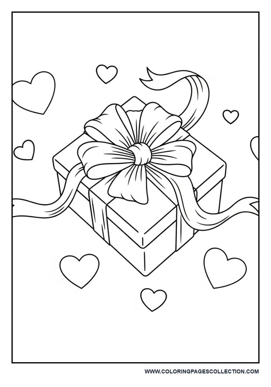 Valentine Gift Bow Scene