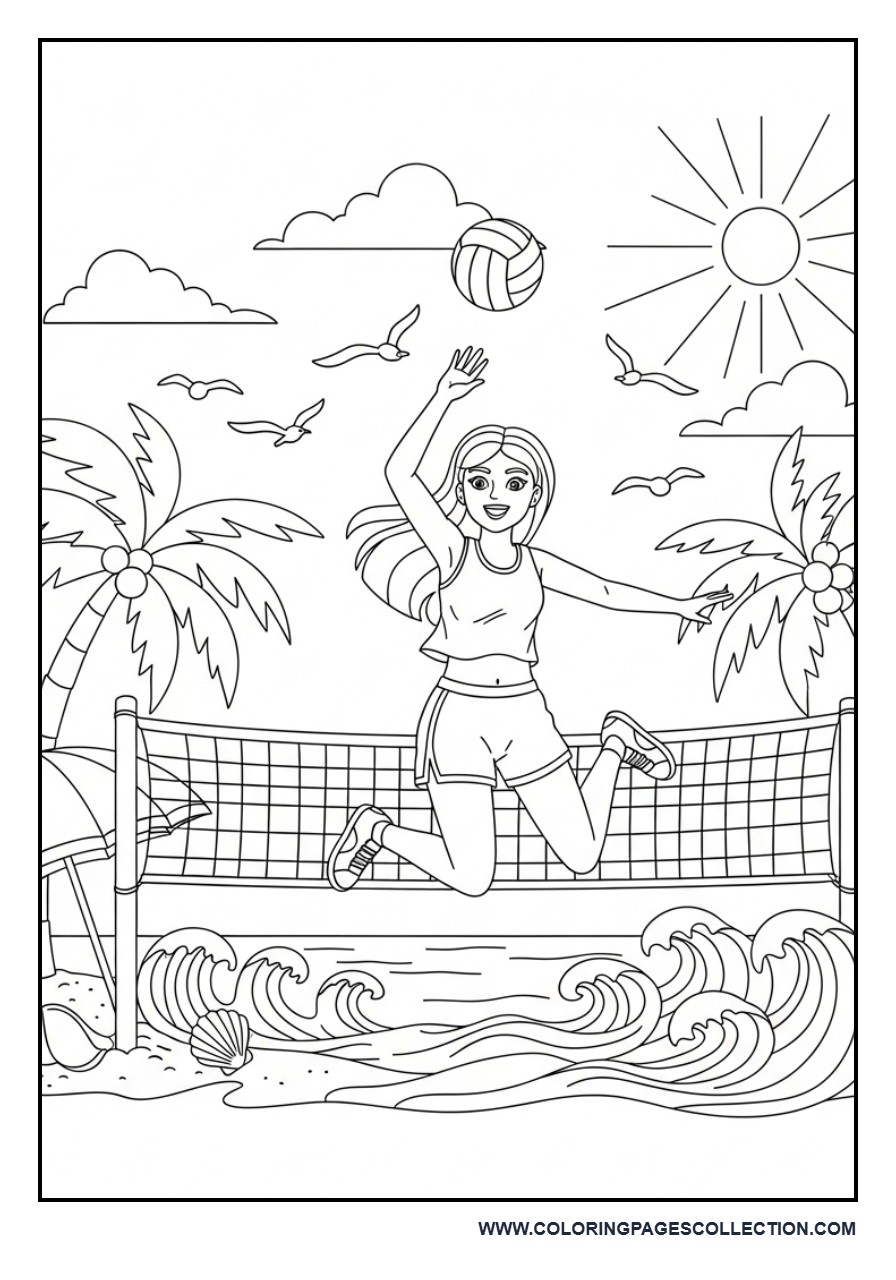 Beach Volleyball Fun