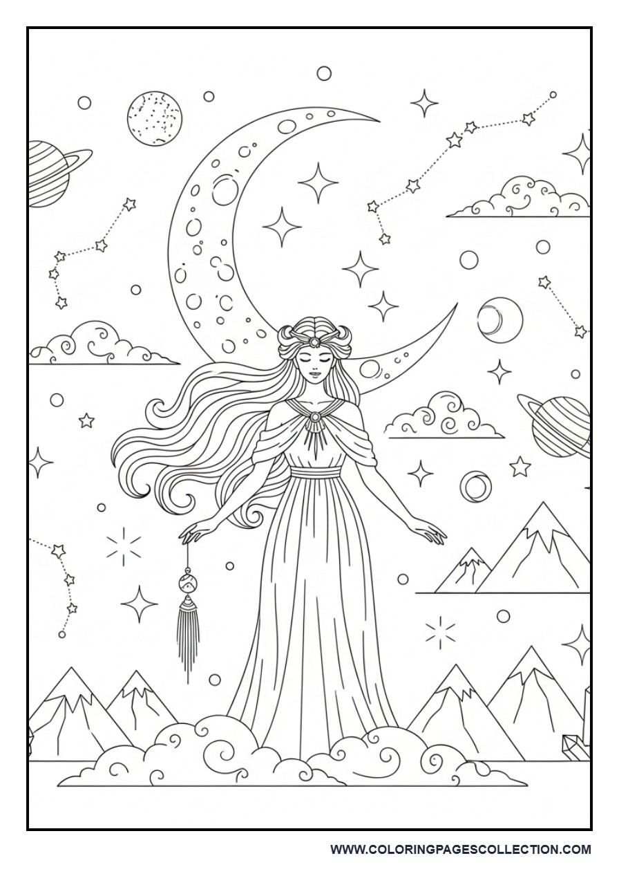 Celestial Moon Goddess