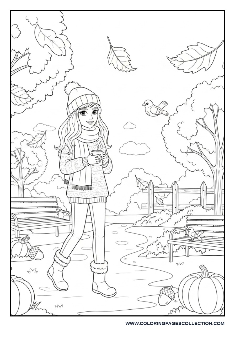 Cozy Autumn Girl