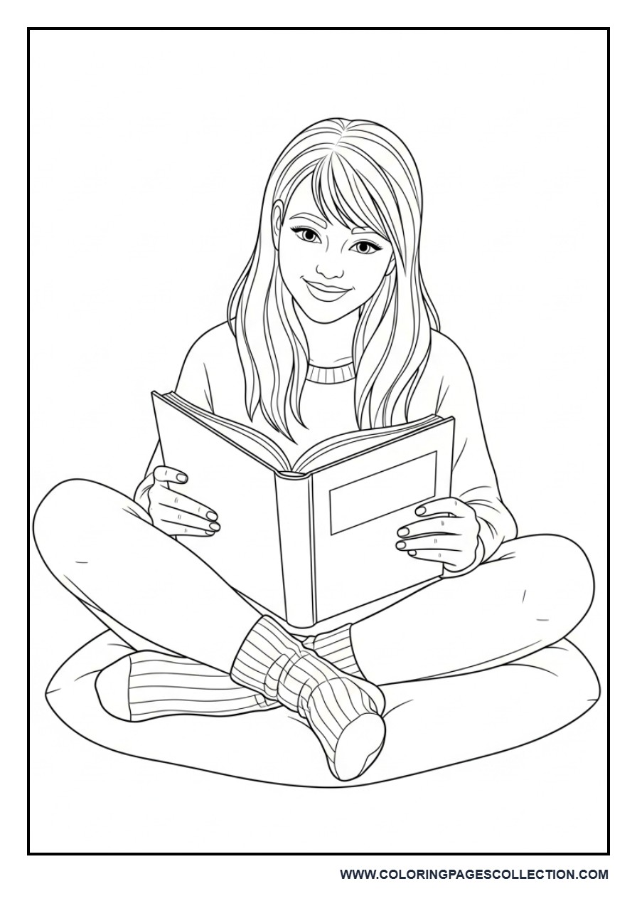 Cozy Reading Girl