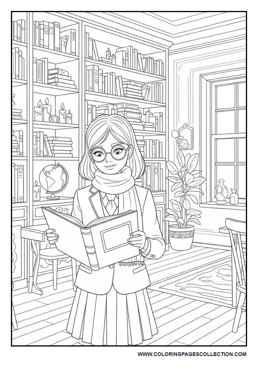 Dark Academia Library
